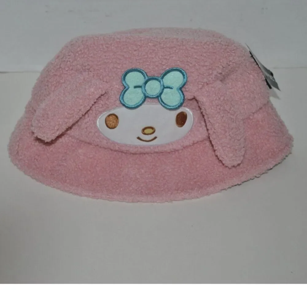 Top Topic Sanrio My Melody Sherpa Bucket Hat NEW